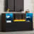 High Gloss Tv Stand With Non-Heating Electric Fireplace, Modern Entertainment Center With Led Light-233676966
