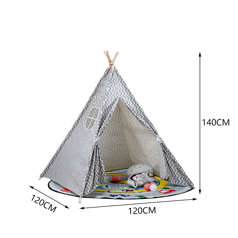 Dorothea Freeport Park 120cm W x 120cm D Indoor Fabric Triangular Play Tent