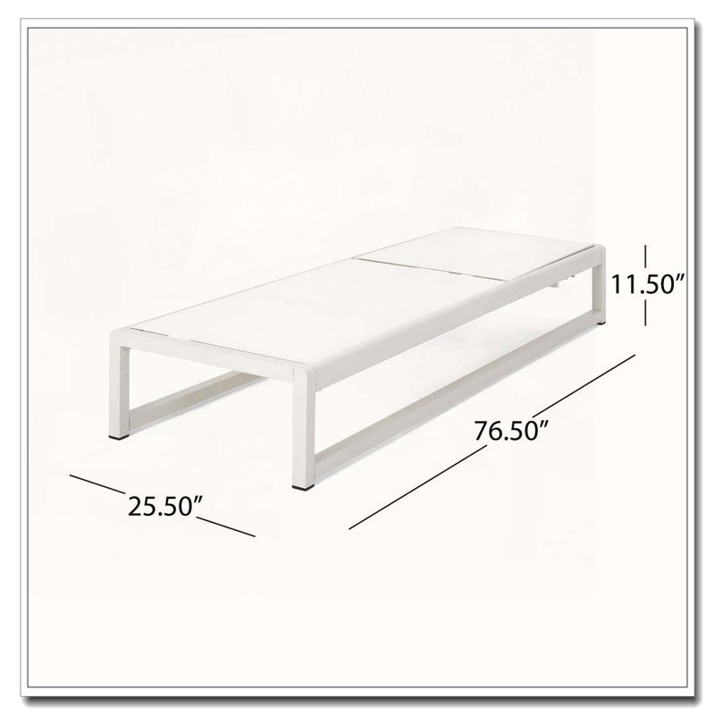 CHAISE LOUNGE, White
