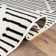 Boho Stripe Design Low Pile Performance Area Rug