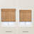 Natural Woven Light Filtering Cordless Bamboo Roman Shades-2020643813
