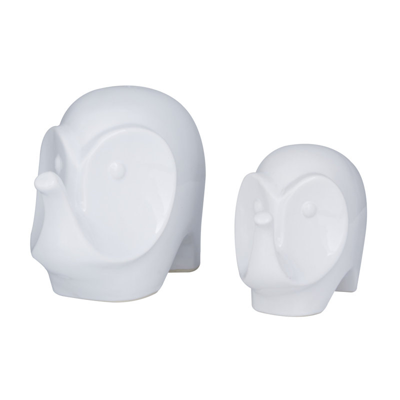 Ensemble de 2 figurines en grès Ehrlich, Blanc