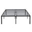 Structure de lit double, structure de lit en métal robuste, assemblage rapide et facile, sans bruit, noir-806862945