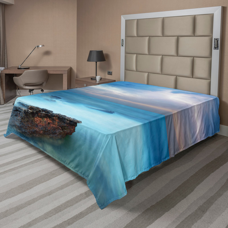 Drap-housse Ambesonne, Drap plat pour très grand lit californien