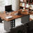 Walnut Rectangular Solid Wood desks-107556657