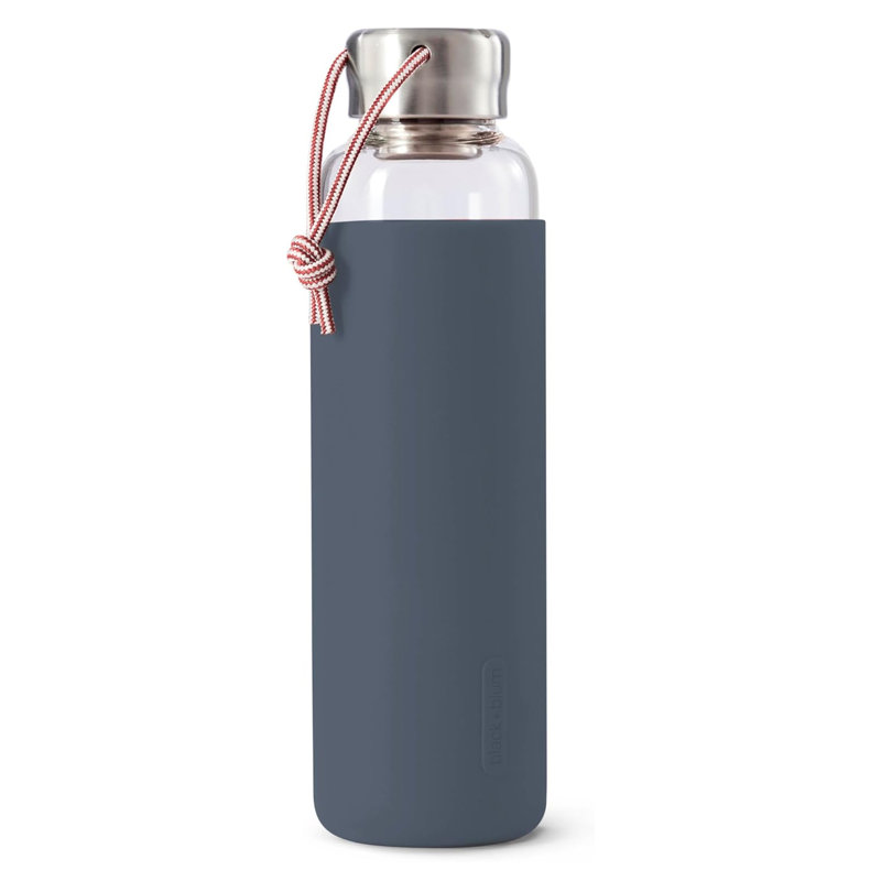 Black + Blum 600.3ml Glass Water Bottle, Grey