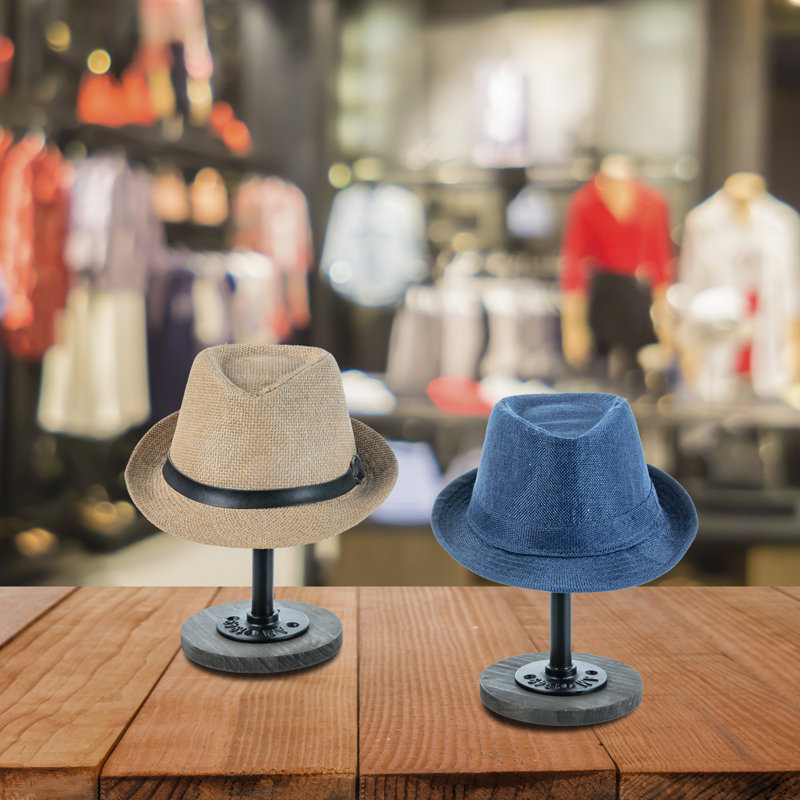 Wood Tabletop 4 Piece Hat Stand Racks