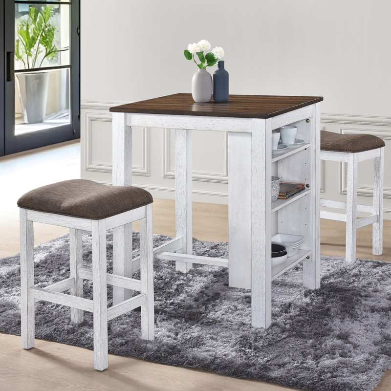 Compact And Functional Counter Dining - Rustic Finish Built To Endure