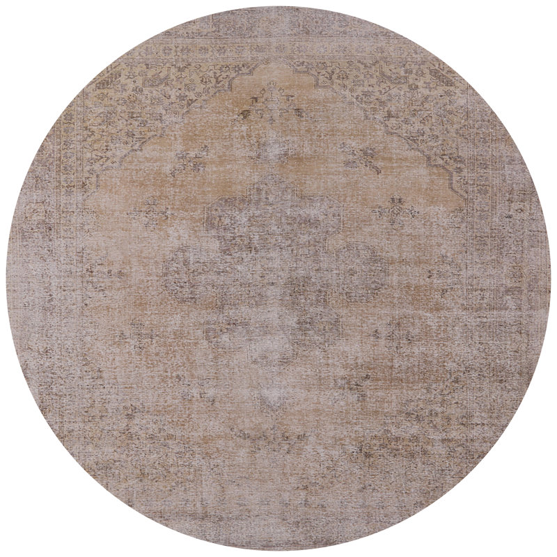 Tapis oriental brun Serina, Rond 3 pi