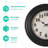Derriey American Plastic Wall Clock 20 Inch - Black