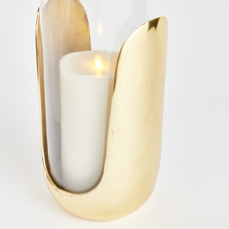 AIDA HURRICANE LARGE, 11" H x 6" W x 6" D, Gold