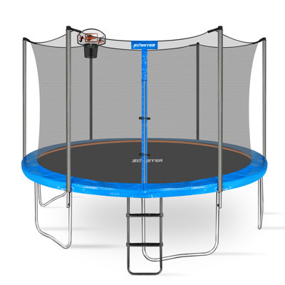 Zoomster Round Backyard Trampoline with Safety Enclosure