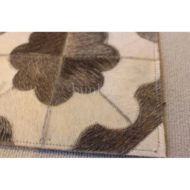 Mckinney Geometric Cowhide Area Rug, Rectangle 150 x 240 cm