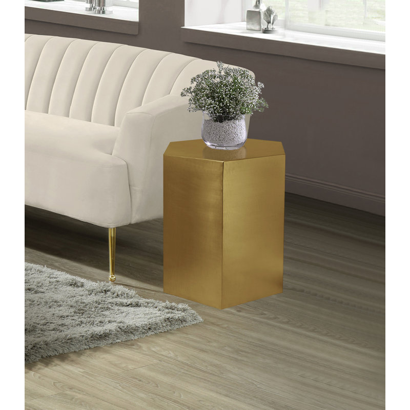 Elem End Table, Gold