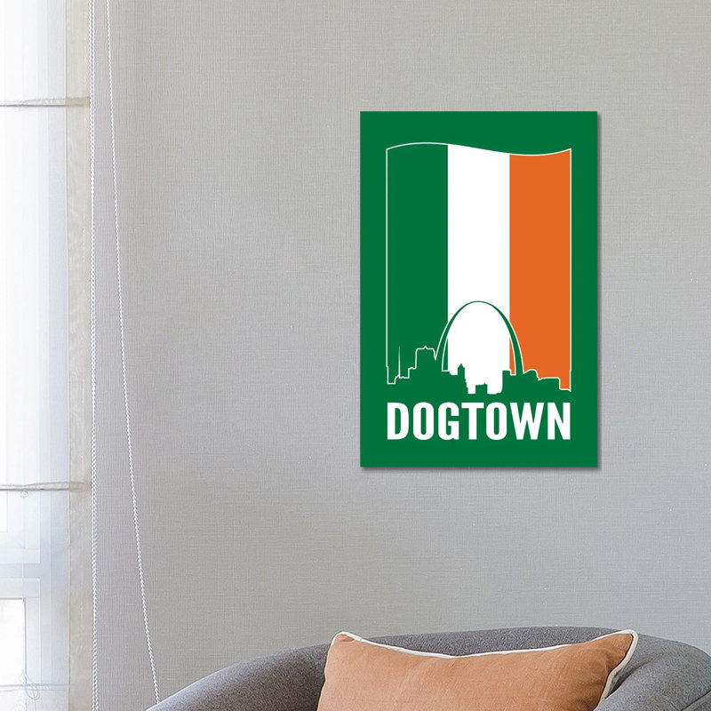 Dogtown St. Louis - Irish Flag by Benton Park Prints - Wrapped Canvas Print, 66.04 cm H x 45.72 cm W x 1.91 cm D