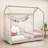 Bussell Tufted Upholstered Canopy Platform Bed-1953143270-1953143264
