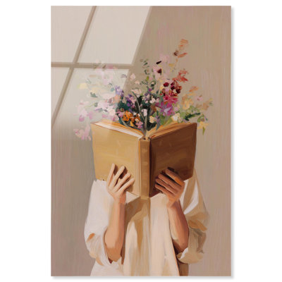 «Reading in Petals», reproduction d'art à la mode par Art Remedy