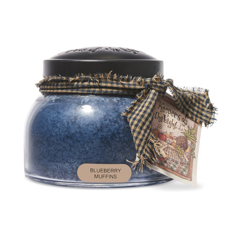 Bougie à pot bleuet gâteau maman