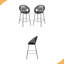 Tabouret de bar d'extérieur en faux osier, ensemble de 2-2014094870
