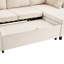 Canapé modulaire, canapé-lit escamotable, canapé-lit polyvalent avec grand espace de rangement