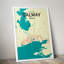 Galway City Map - No Frame Print-2108987039