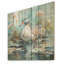 Emerald Duck Floral Pond Reflections I - Canard sur bois-1715847471