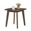Table d'appoint en bois massif de 17 po avec plateau épaissi et rebord courbé pour la chambre à coucher du salon-2044607825