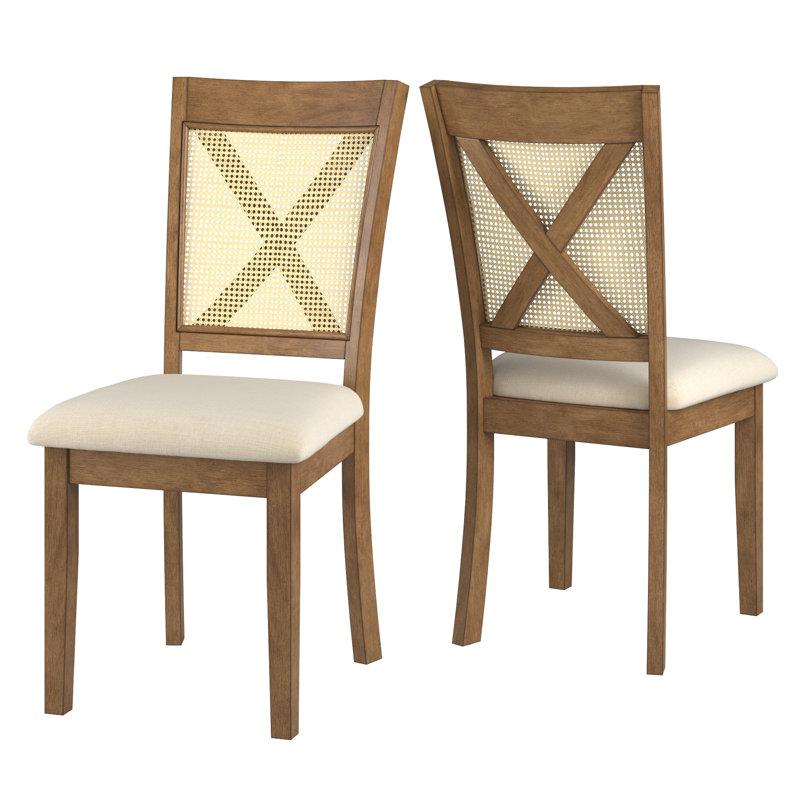 Chaise d'appoint Pulukan, Chêne / beige