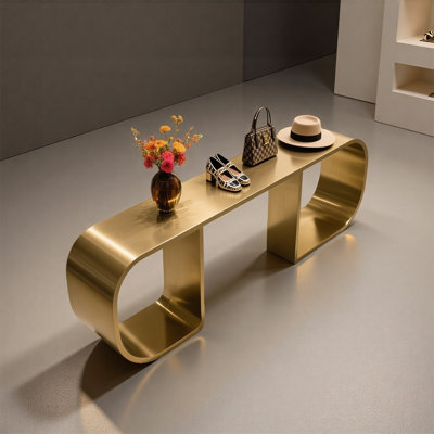 Gold Stainless Steel Display Table