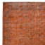 7x10.3 Ft Handmade Turkish Orange Rug, Modern Floral Area Rug, Bohemian Home Decor