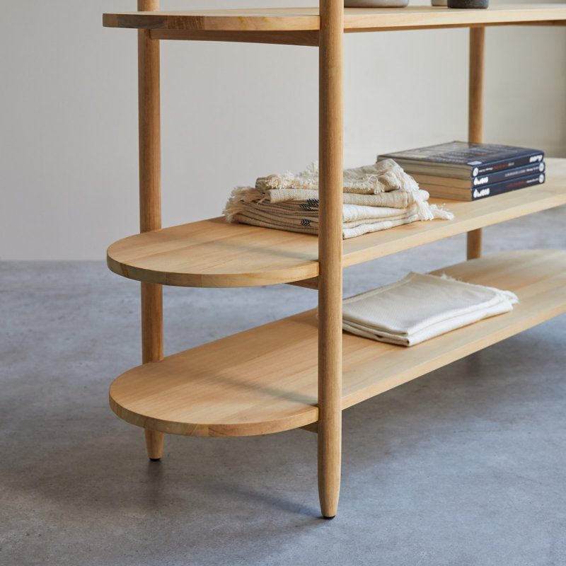 Poline 55.12'' W Solid Wood Console Table