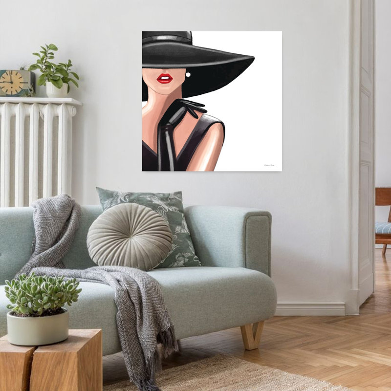 Fashion Lady I, art contemporain, H 32 po x l 32 po