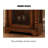 25.59" Brown Rectangular Solid Wood Wine Racks