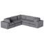 Canapé modulaire rembourré 5 pièces Jossa-1838192825