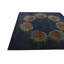 Tapis carré bleu marine Otto