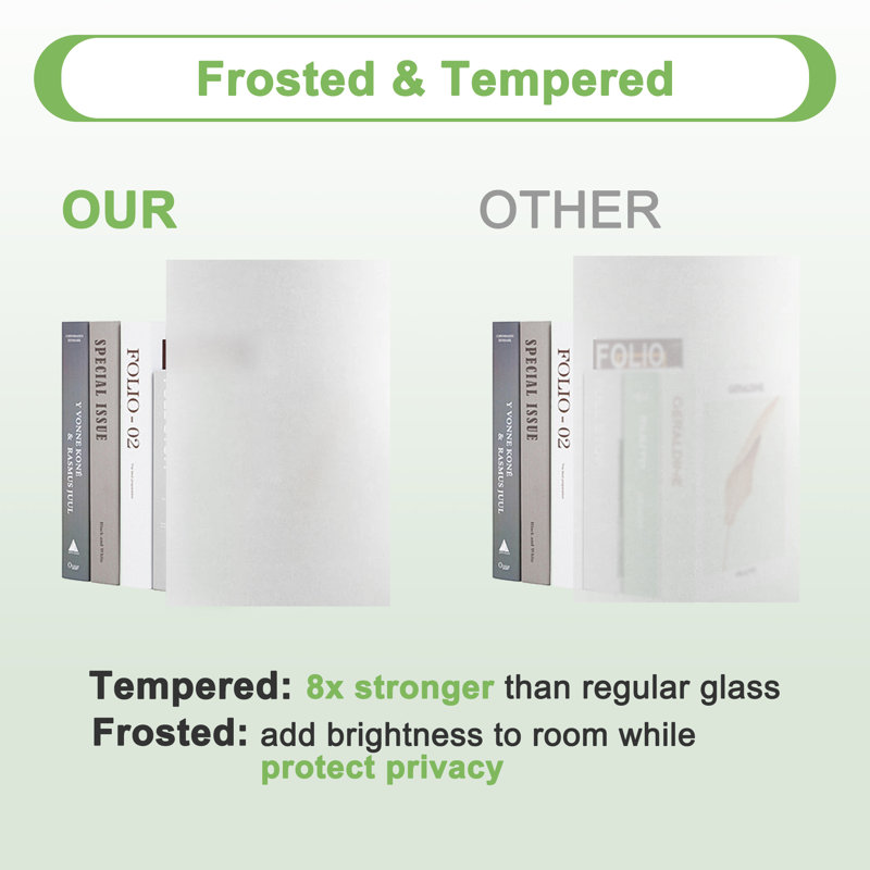 36 in. x 80 in. White Frosted Glass Solid Core MDF Bi-Fold Door