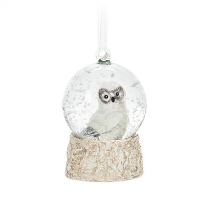 Ornement boule de neige Snow Owl