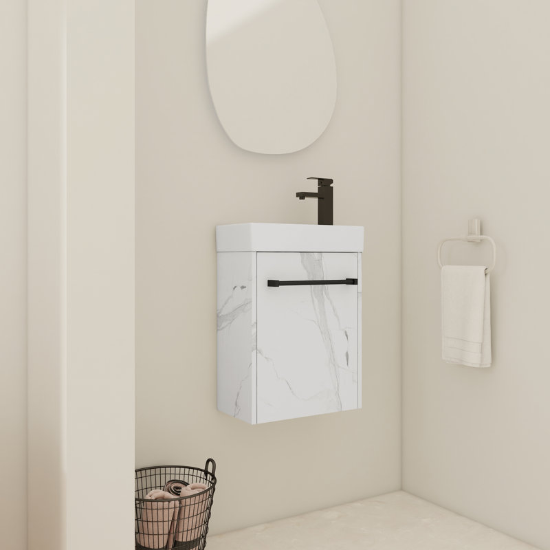 16'' Floating Wall Mount Bathroom Vanity
