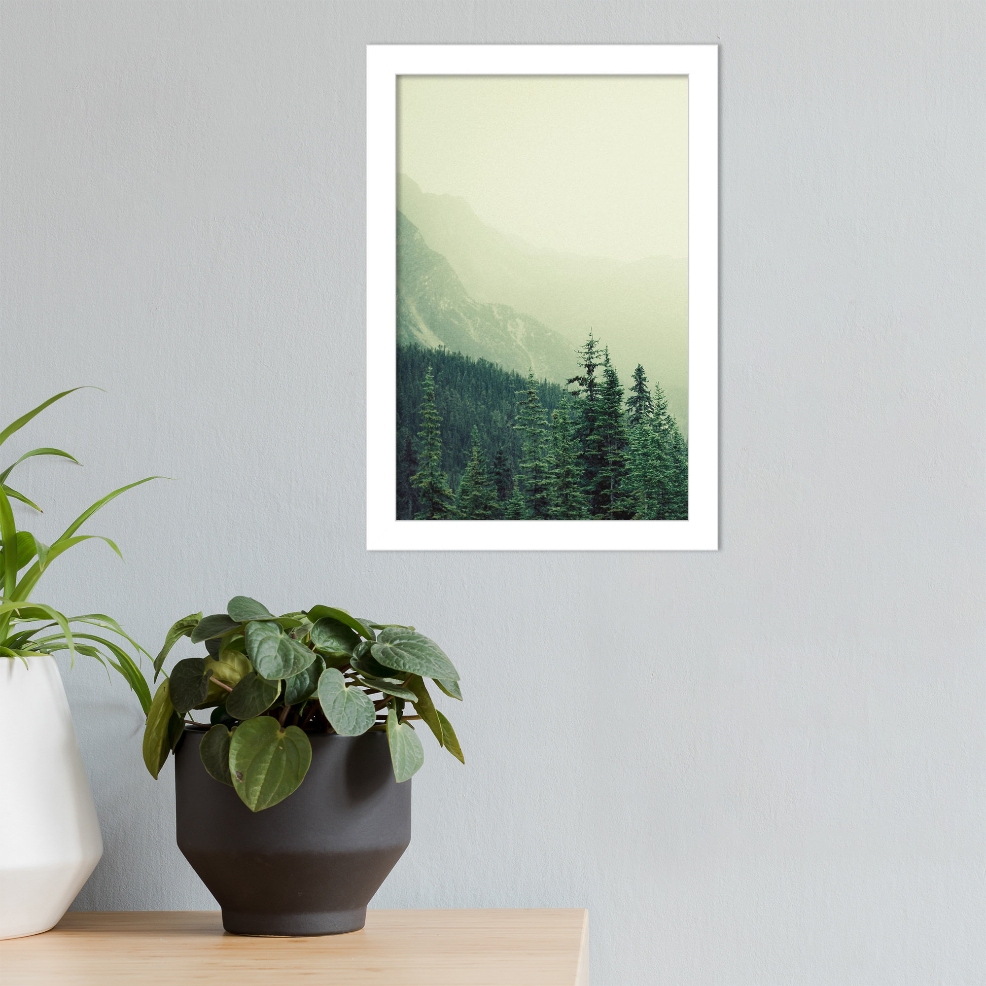 Rocky Mountain by Lynann Colligan, White, 13" H x 9" W x 1" D