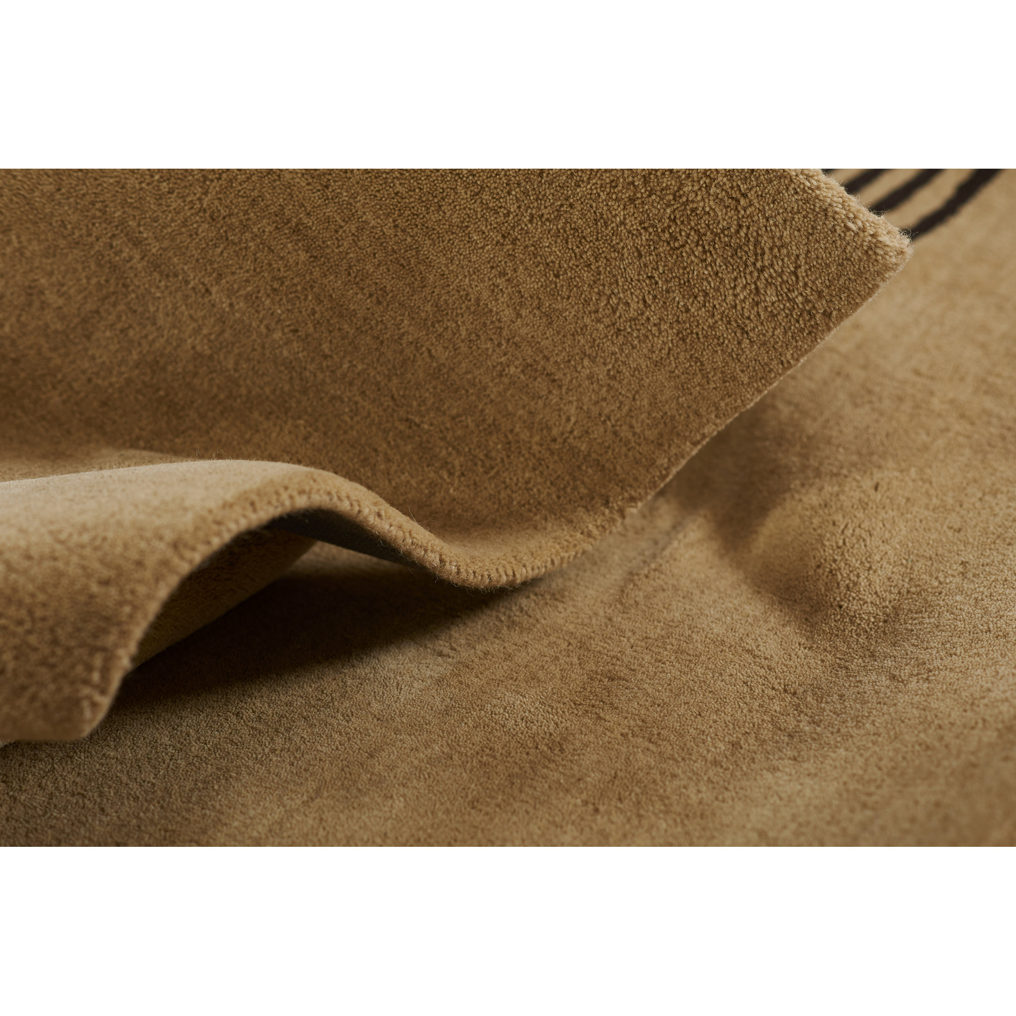Yasi Hand Tufted Wool Beige Rug, Rectangle 2' x 3'