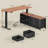 L Shaped Electric Standing Desk, 55" X 55" Height Adjustable Office Executive Desk-1210779230-1210779229