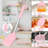 14 Pcs Silicone Cooking Utensil Set,stainless Steel Kitchen Utensils Set,non-stick Heat Resistant,pink