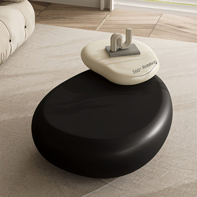 Modern Goose Pebble Rotating Coffee Table