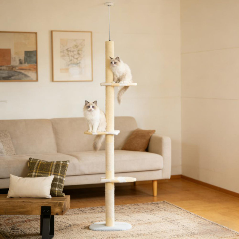 4-Tier Floor To Ceiling Cat Tree