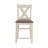 Set Of 2 Counter Hight Chairs With X-Cross Back