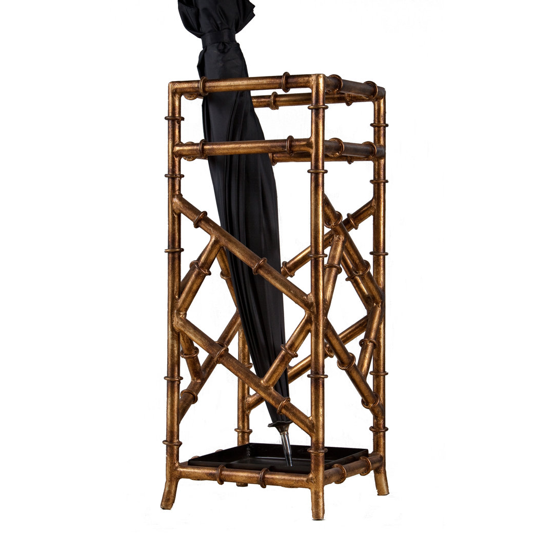 Davin Iron Freestanding Umbrella Stand Bayou Breeze