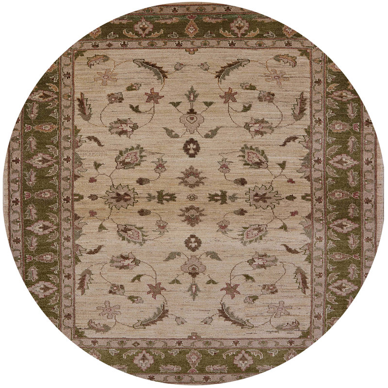 Oriental Indoor Rug, Round 4'