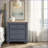 Corduroy Blue 3-Drawer Nightstand - No Assembly Required