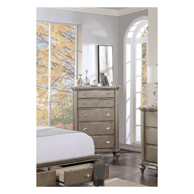 antique silver dresser Elegant Vintage Silver Painted French Chest of Drawers