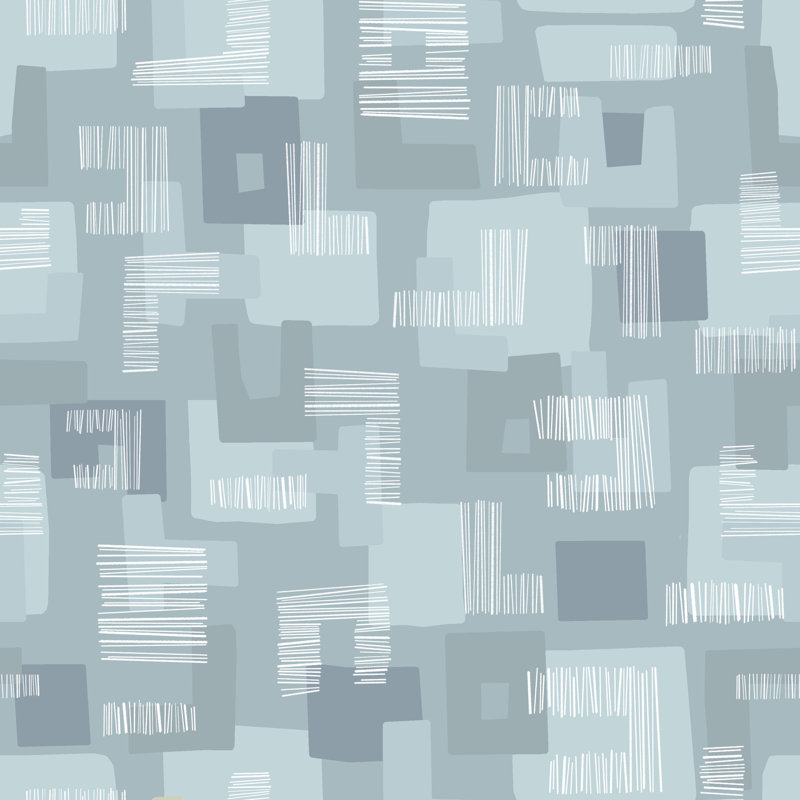 Rouleau de papier peint L 33 pi x l 20,5 po Mad Men About You, Bleu
